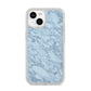 Faux Marble Grey 2 iPhone 14 Glitter Tough Case Starlight