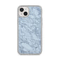 Faux Marble Grey 2 iPhone 14 Plus Clear Tough Case Starlight
