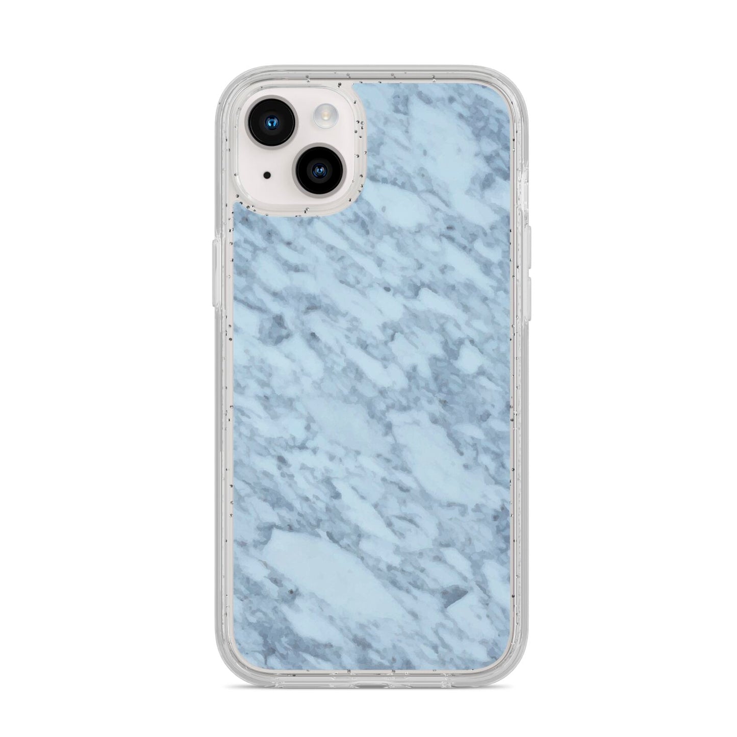 Faux Marble Grey 2 iPhone 14 Plus Glitter Tough Case Starlight