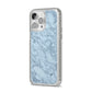 Faux Marble Grey 2 iPhone 14 Pro Max Glitter Tough Case Silver Angled Image