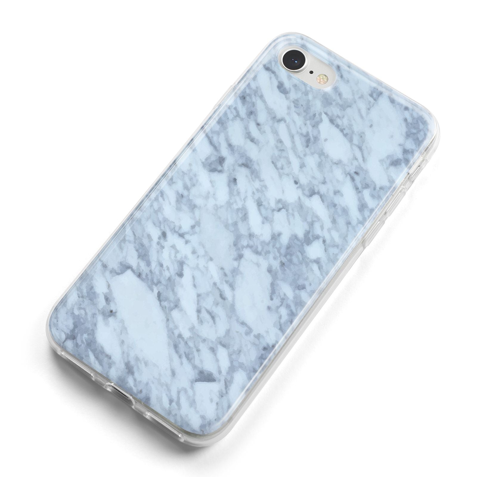 Faux Marble Grey 2 iPhone 8 Bumper Case on Silver iPhone Alternative Image