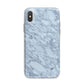 Faux Marble Grey 2 iPhone X Bumper Case on Silver iPhone Alternative Image 1