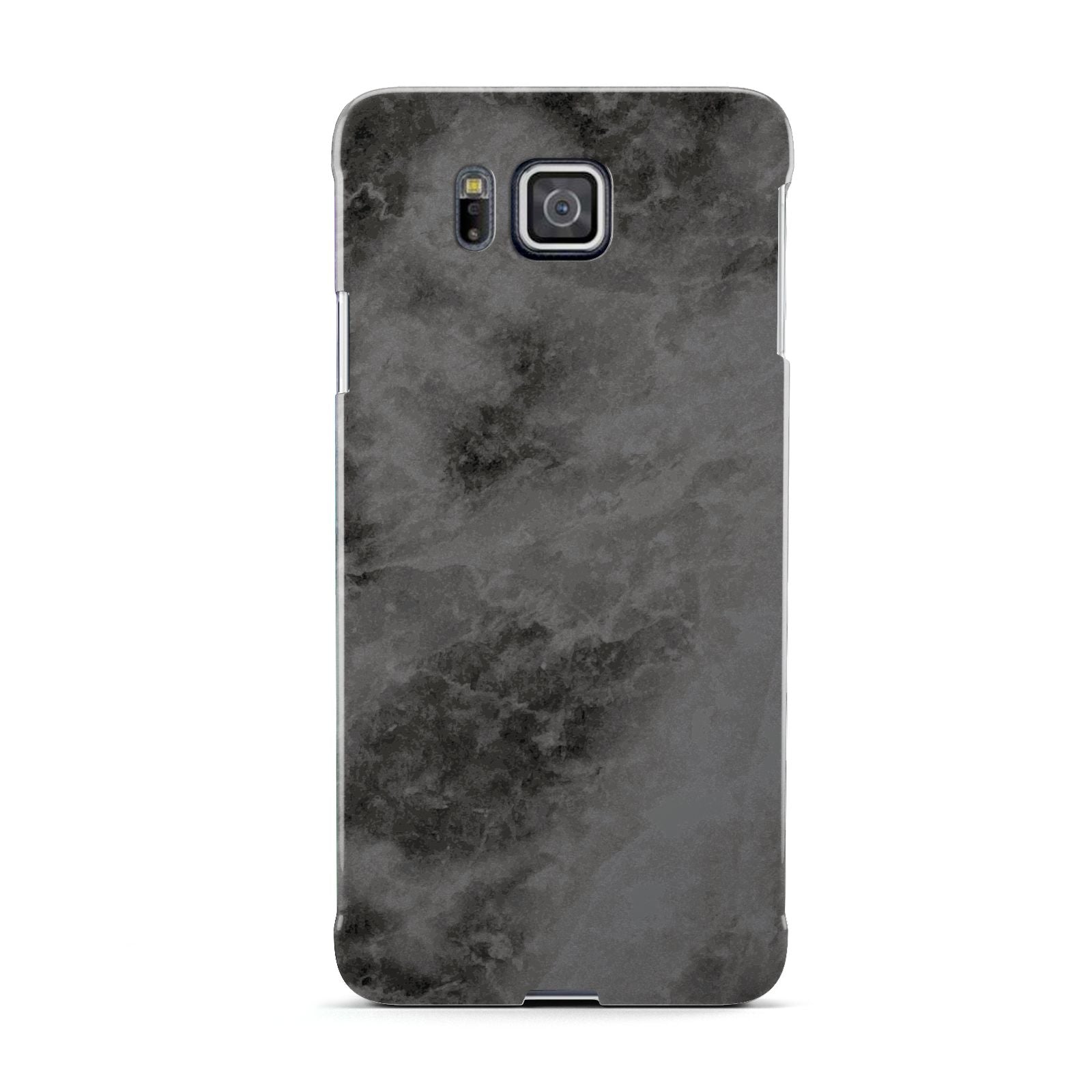 Faux Marble Grey Black Samsung Galaxy Alpha Case