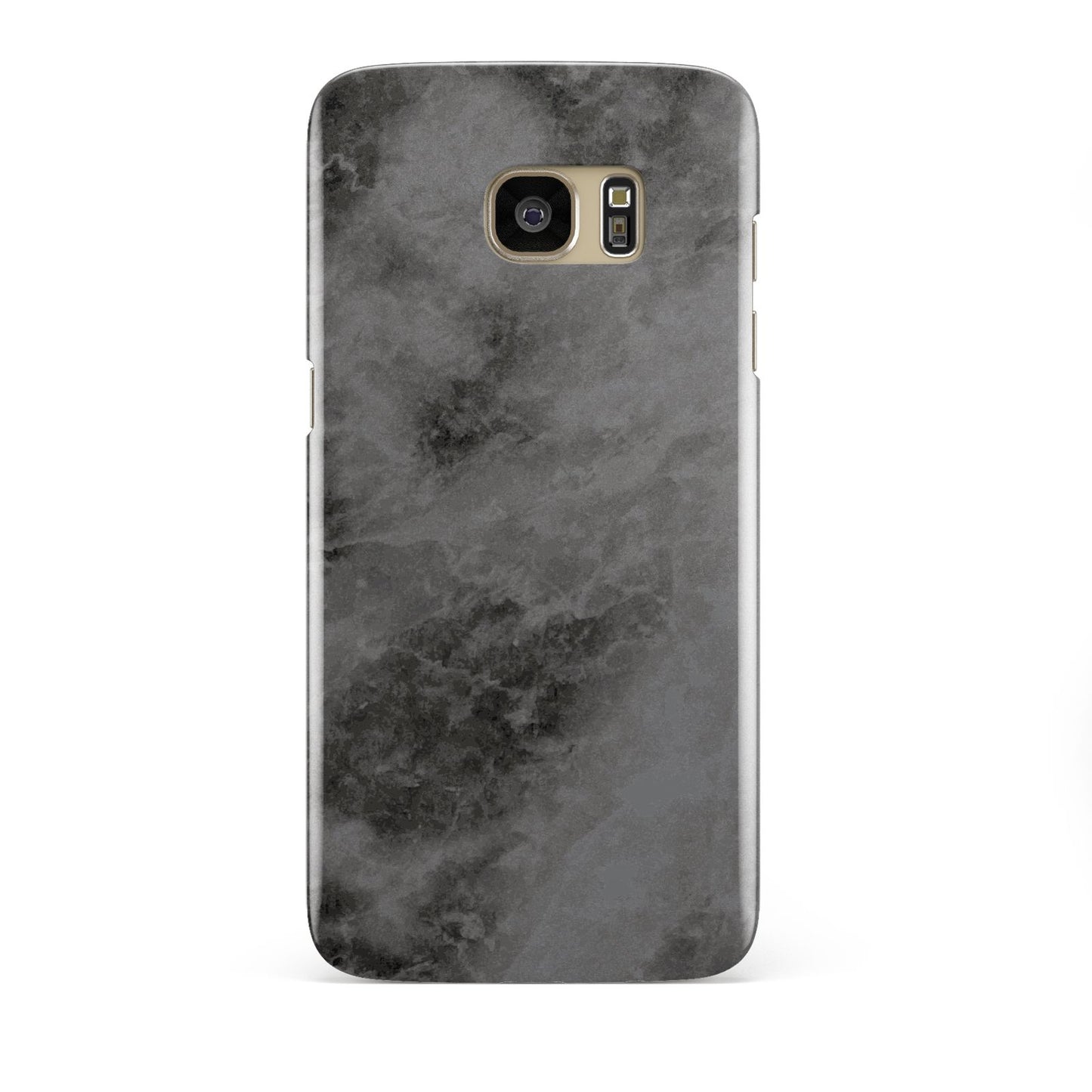 Faux Marble Grey Black Samsung Galaxy S7 Edge Case