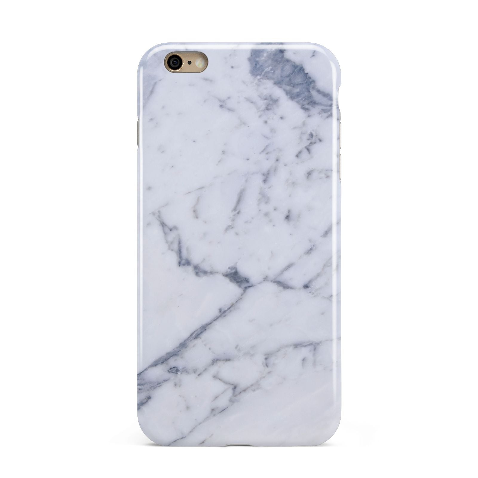 Faux Marble Grey White Apple iPhone 6 Plus 3D Tough Case