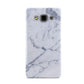 Faux Marble Grey White Samsung Galaxy A3 Case