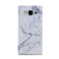 Faux Marble Grey White Samsung Galaxy A5 Case