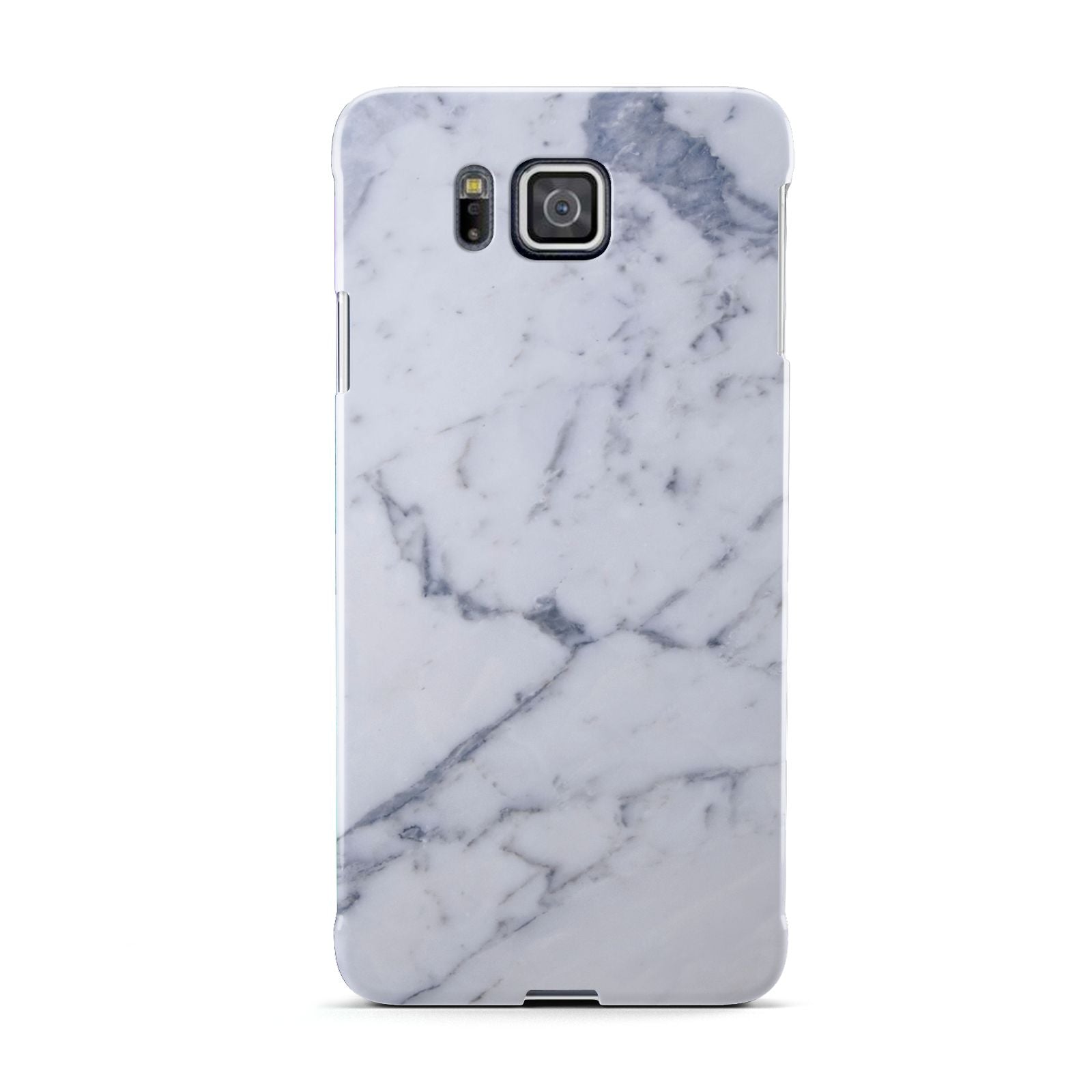 Faux Marble Grey White Samsung Galaxy Alpha Case
