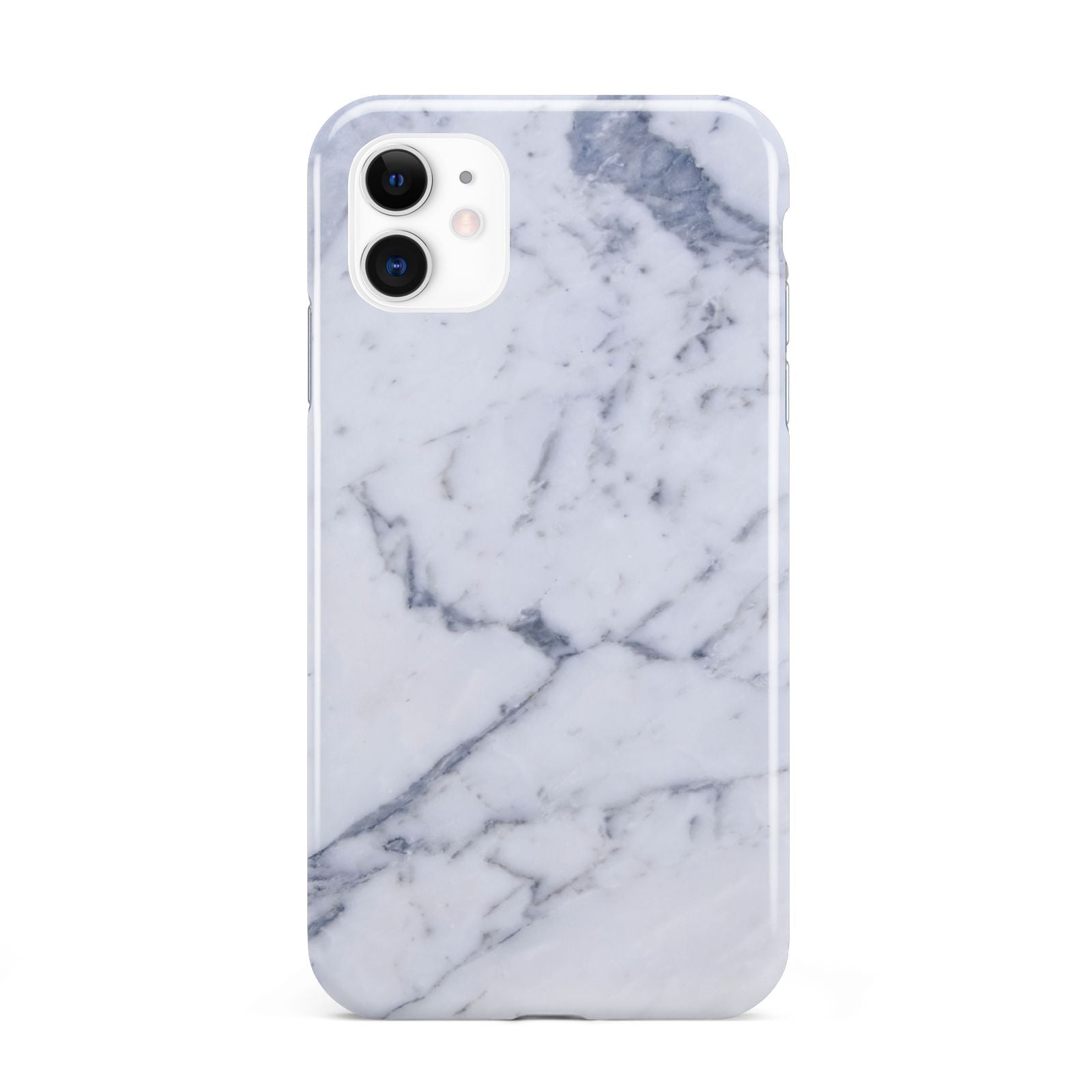 Faux Marble Grey White iPhone 11 3D Tough Case