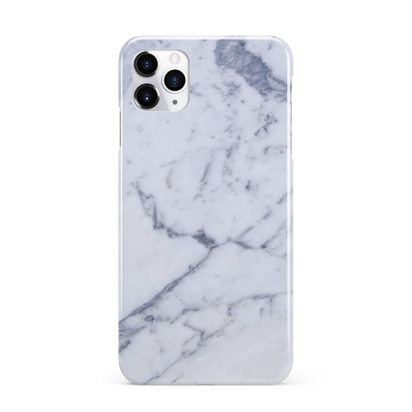 Faux Marble Grey White iPhone 11 Pro Max 3D Snap Case