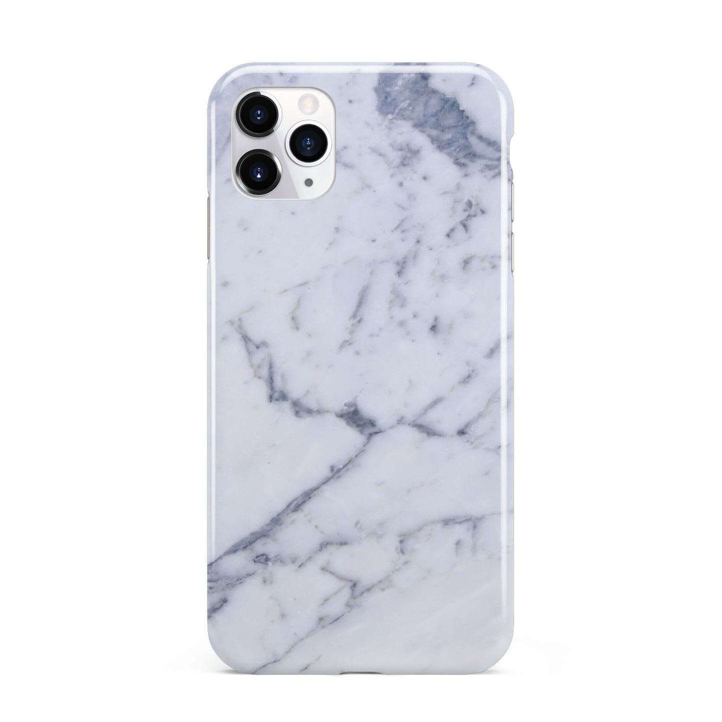 Faux Marble Grey White iPhone 11 Pro Max 3D Tough Case