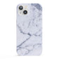 Faux Marble Grey White iPhone 13 Full Wrap 3D Snap Case