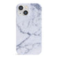Faux Marble Grey White iPhone 13 Mini Full Wrap 3D Snap Case