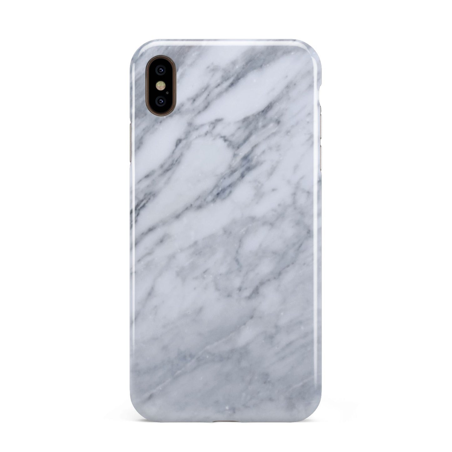 Faux Marble Italian Grey Apple iPhone Xs Max 3D Tough Case