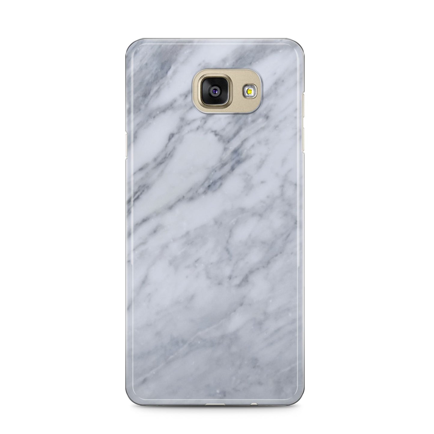 Faux Marble Italian Grey Samsung Galaxy A5 2016 Case on gold phone