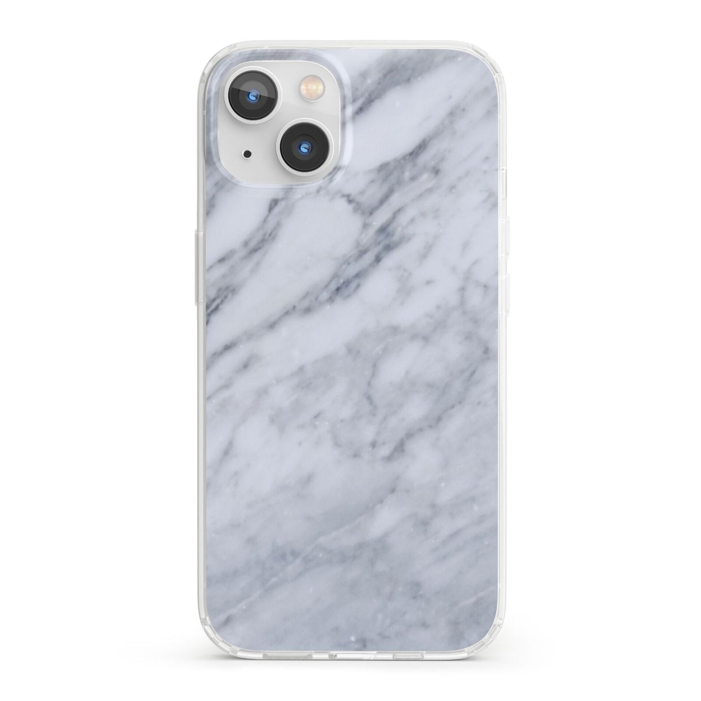 Faux Marble Italian Grey iPhone 13 Clear Bumper Case