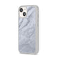 Faux Marble Italian Grey iPhone 14 Clear Tough Case Starlight Angled Image