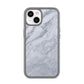 Faux Marble Italian Grey iPhone 14 Clear Tough Case Starlight