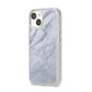 Faux Marble Italian Grey iPhone 14 Glitter Tough Case Starlight Angled Image