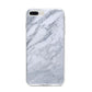 Faux Marble Italian Grey iPhone 8 Plus Bumper Case on Silver iPhone
