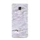 Faux Marble Mid Grey Samsung Galaxy A3 2016 Case on gold phone