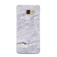Faux Marble Mid Grey Samsung Galaxy A5 2016 Case on gold phone