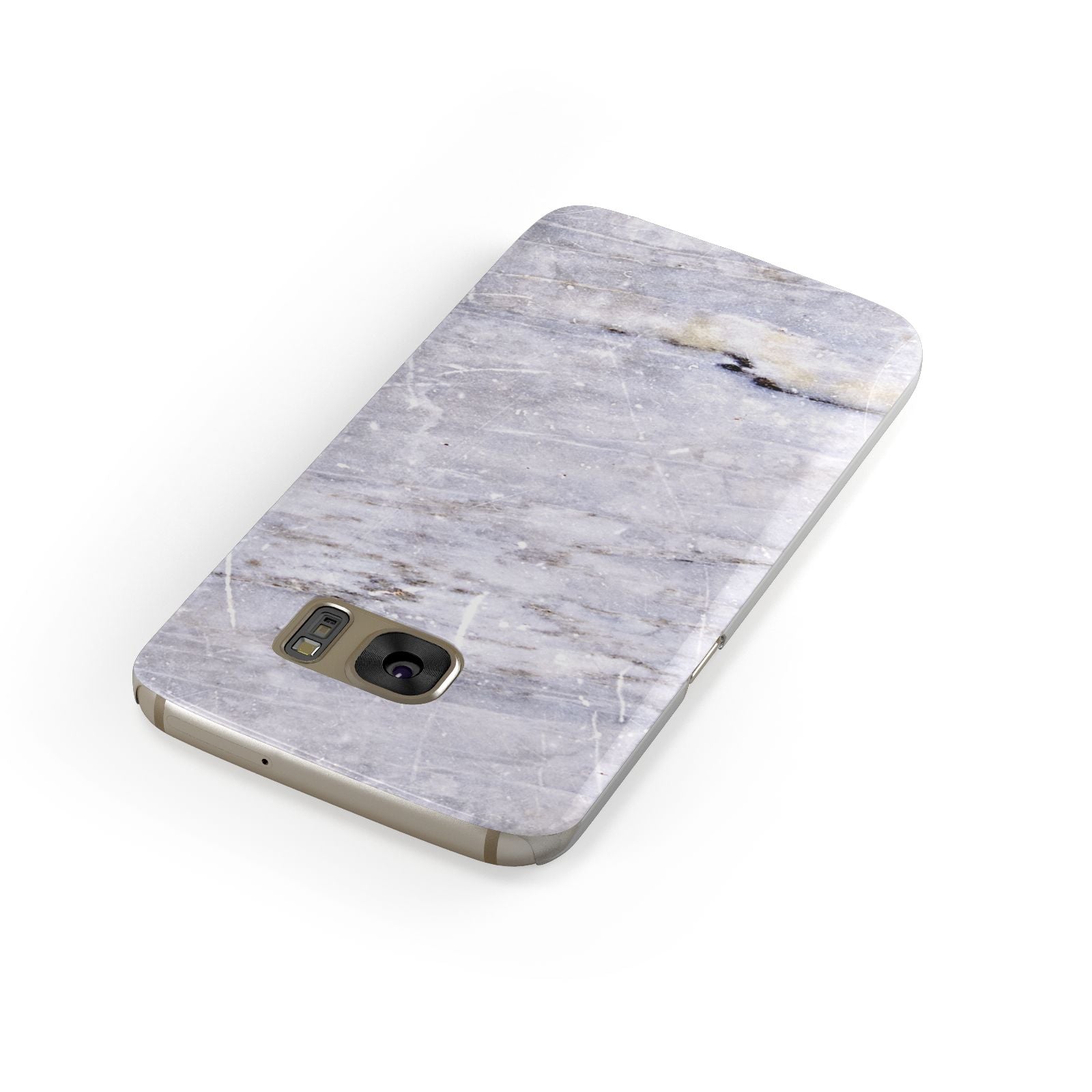 Faux Marble Mid Grey Samsung Galaxy Case Front Close Up