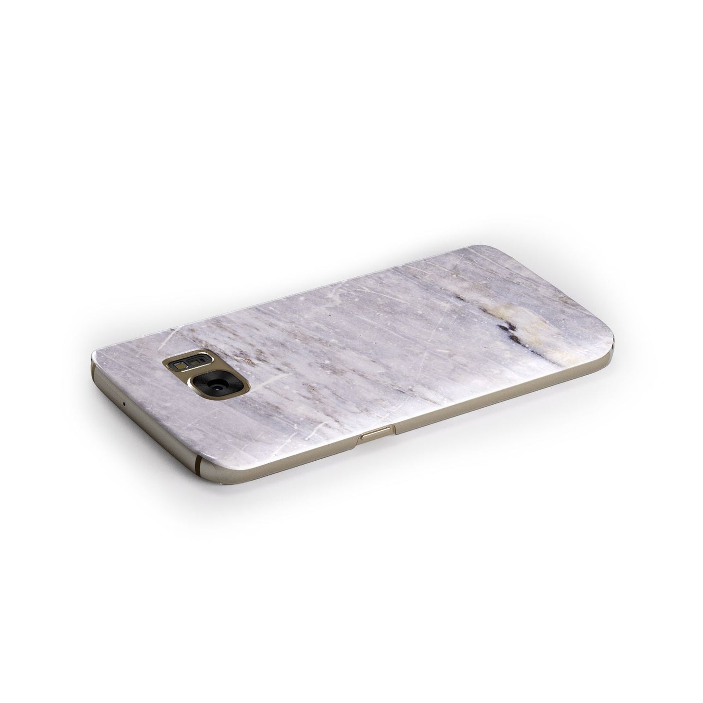 Faux Marble Mid Grey Samsung Galaxy Case Side Close Up