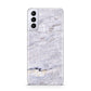 Faux Marble Mid Grey Samsung S21 Plus Phone Case
