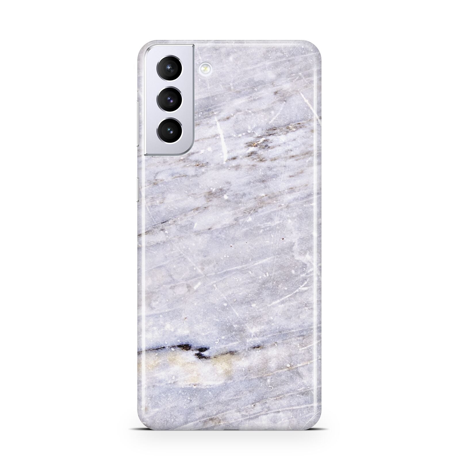 Faux Marble Mid Grey Samsung S21 Plus Phone Case