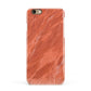 Faux Marble Red Orange Apple iPhone 6 3D Snap Case