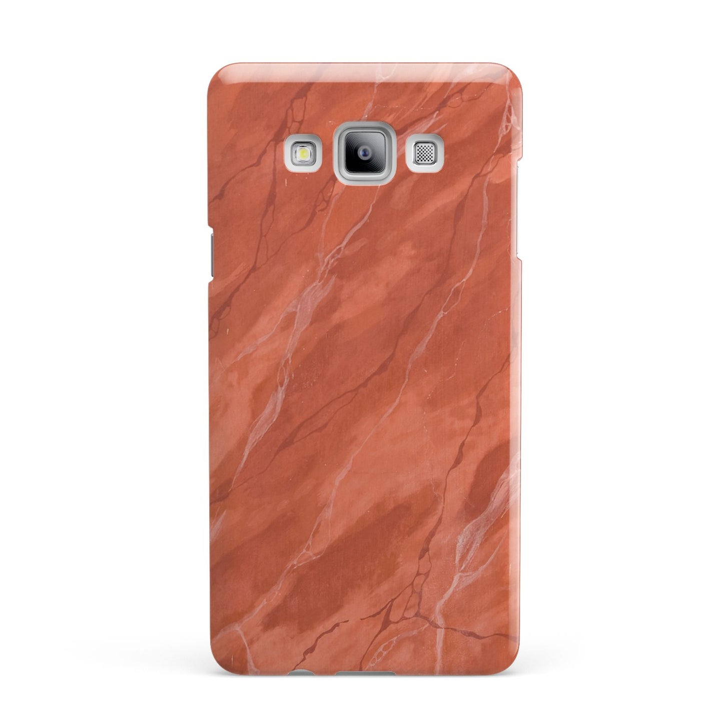 Faux Marble Red Orange Samsung Galaxy A7 2015 Case