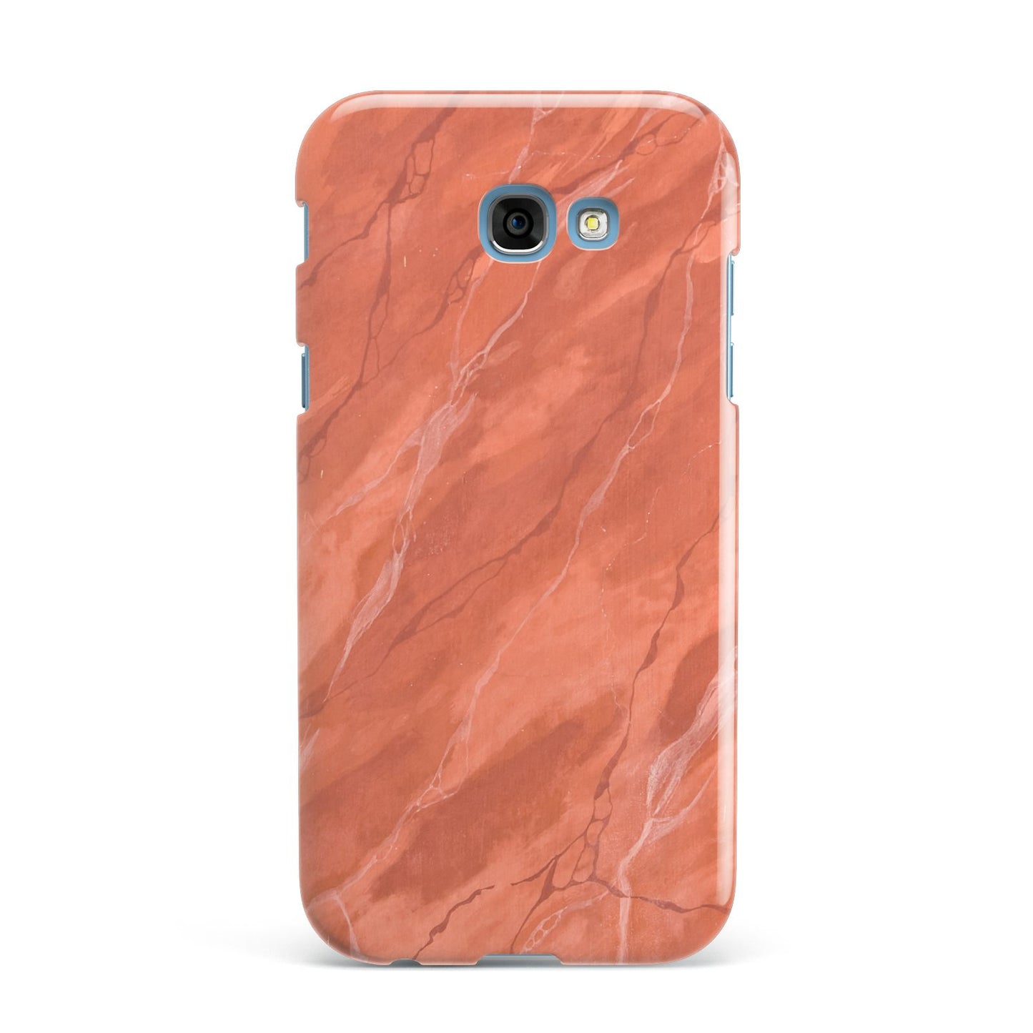 Faux Marble Red Orange Samsung Galaxy A7 2017 Case