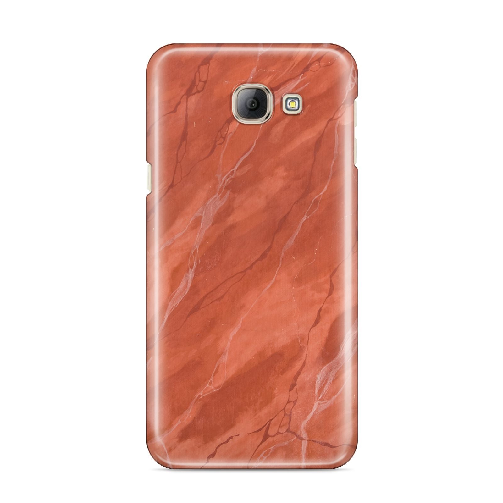 Faux Marble Red Orange Samsung Galaxy A8 2016 Case