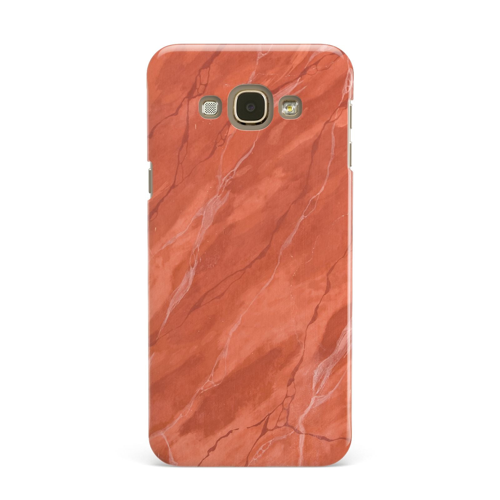 Faux Marble Red Orange Samsung Galaxy A8 Case