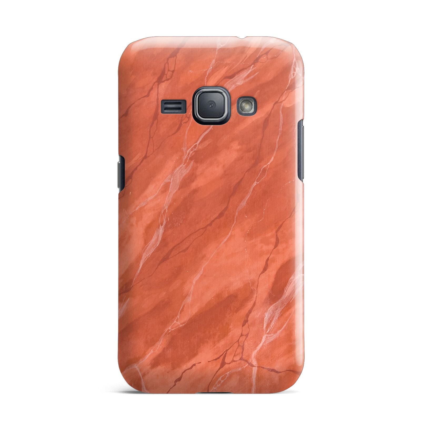 Faux Marble Red Orange Samsung Galaxy J1 2016 Case
