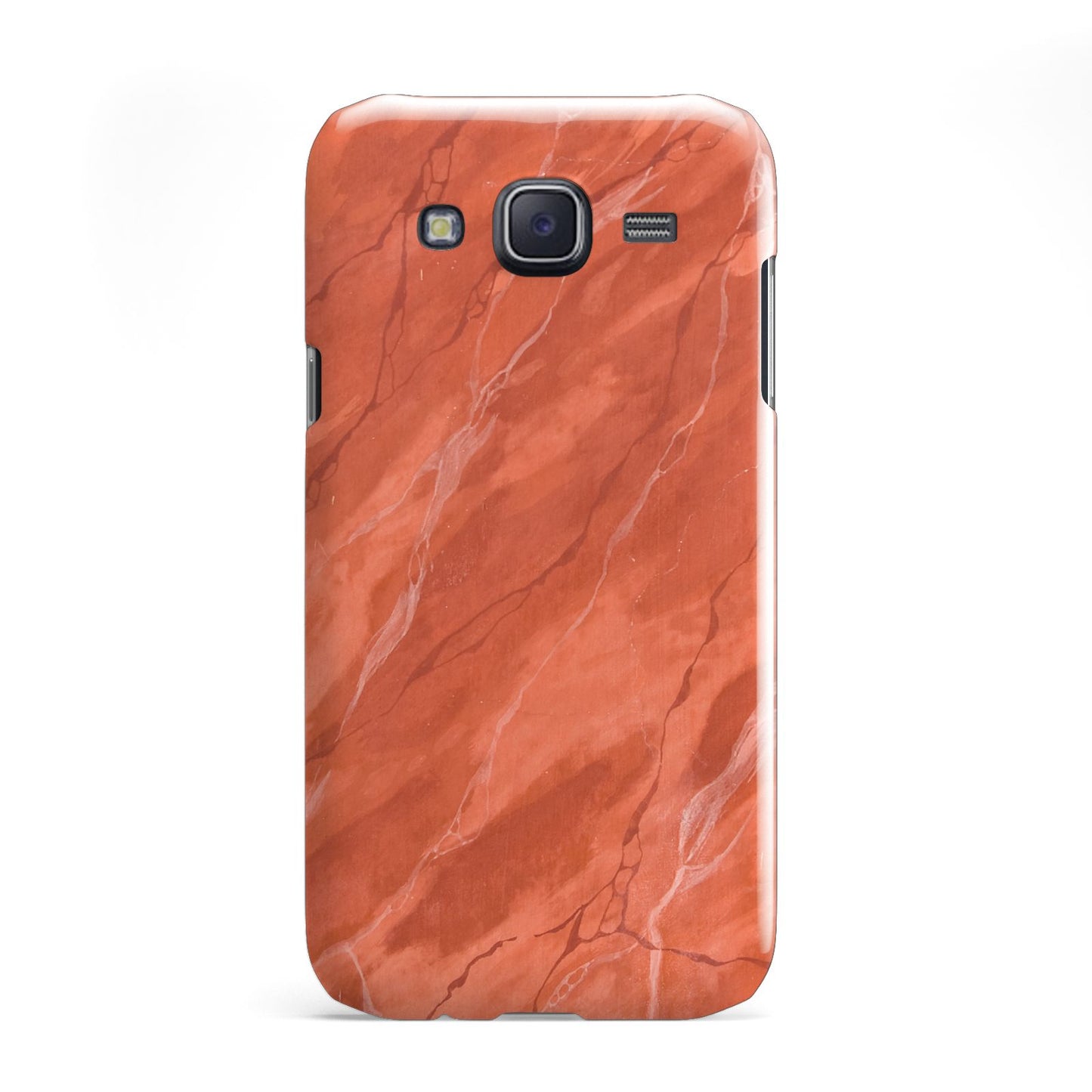 Faux Marble Red Orange Samsung Galaxy J5 Case
