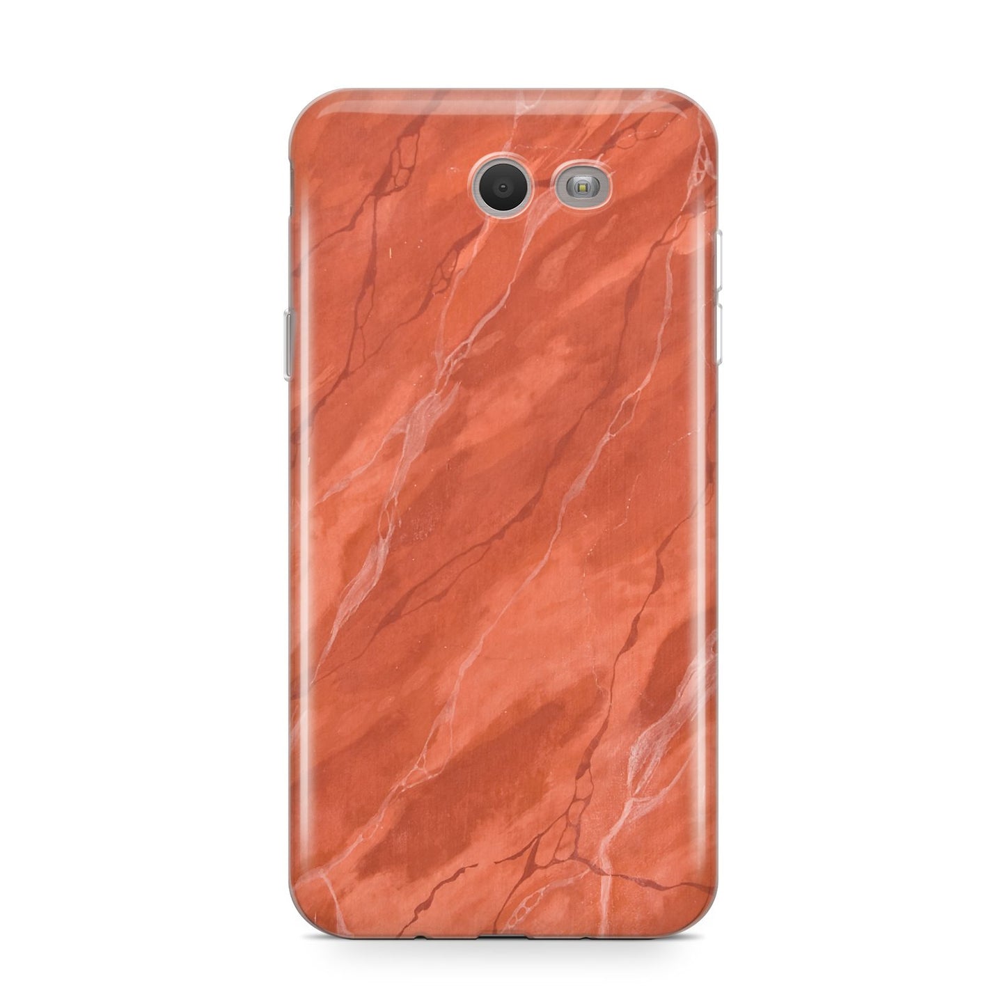 Faux Marble Red Orange Samsung Galaxy J7 2017 Case