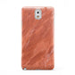 Faux Marble Red Orange Samsung Galaxy Note 3 Case