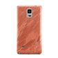 Faux Marble Red Orange Samsung Galaxy Note 4 Case