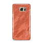 Faux Marble Red Orange Samsung Galaxy Note 5 Case