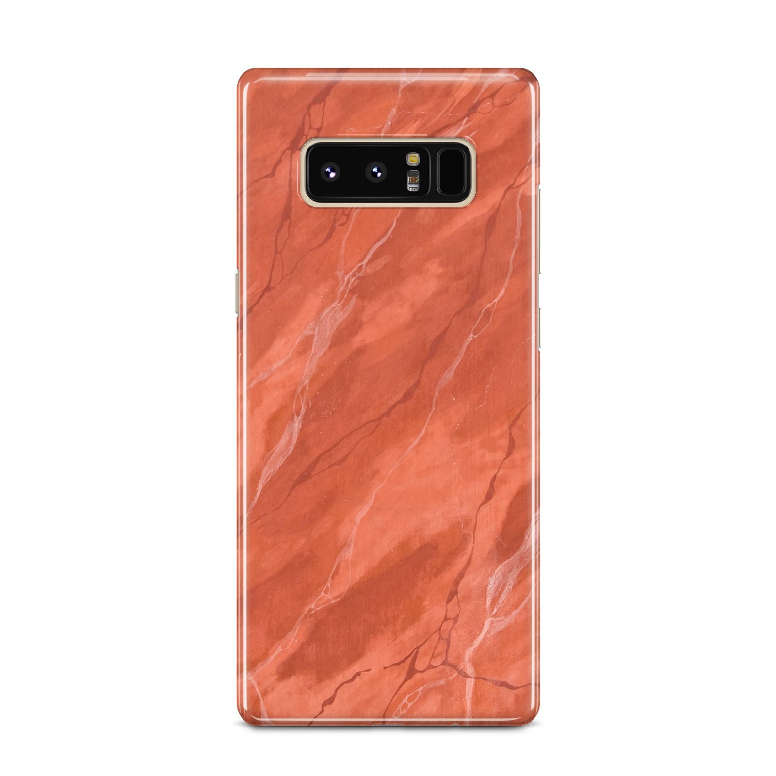 Faux Marble Red Orange Samsung Galaxy Note 8 Case