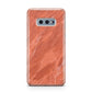 Faux Marble Red Orange Samsung Galaxy S10E Case