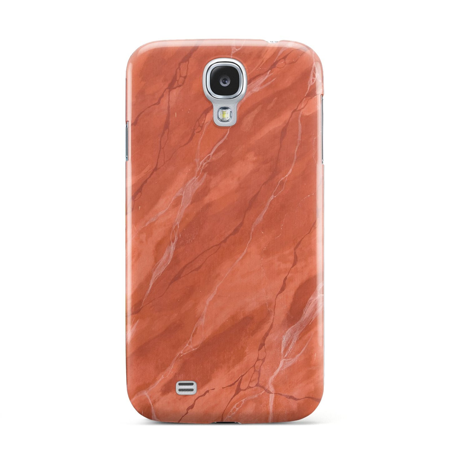 Faux Marble Red Orange Samsung Galaxy S4 Case