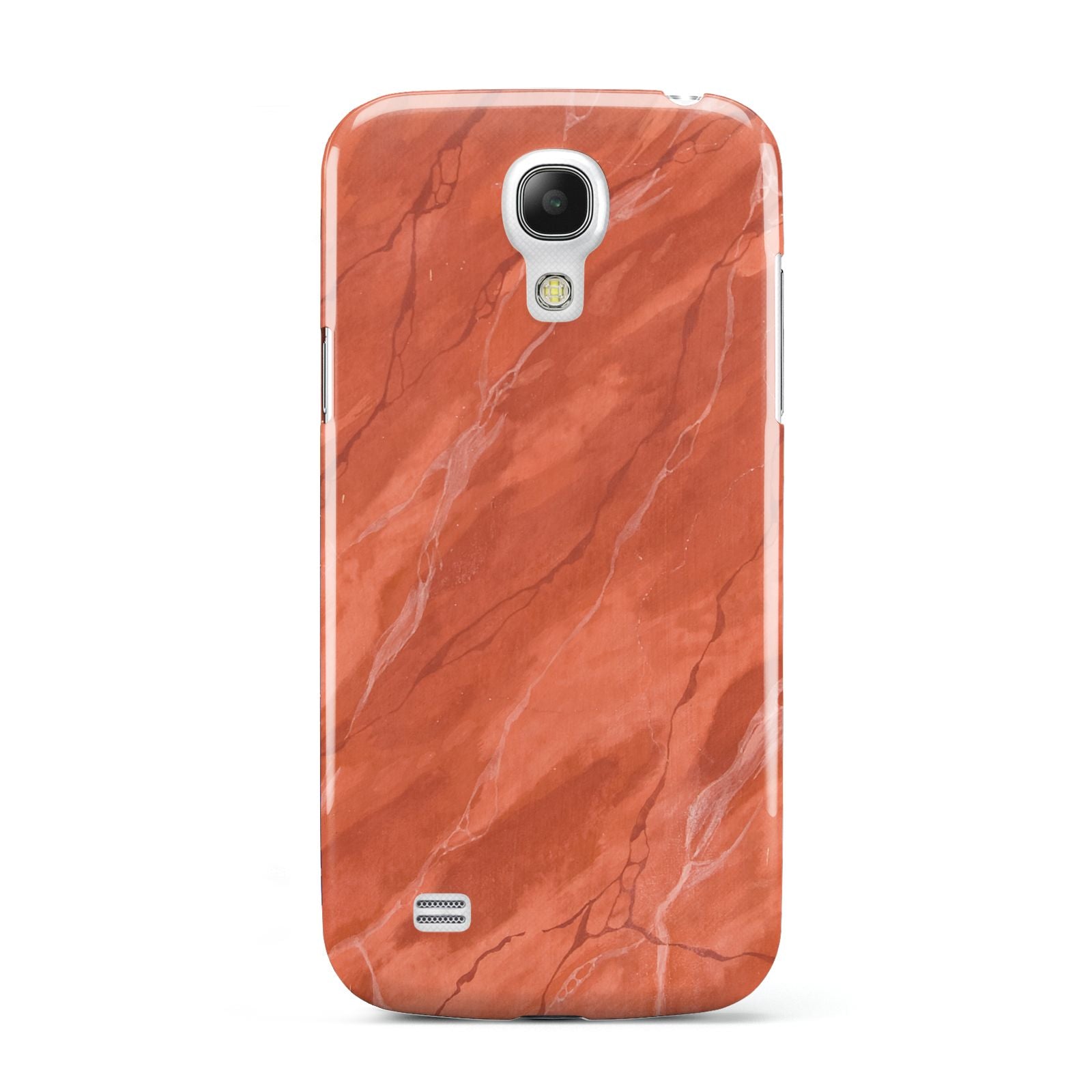 Faux Marble Red Orange Samsung Galaxy S4 Mini Case