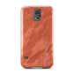 Faux Marble Red Orange Samsung Galaxy S5 Case