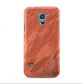 Faux Marble Red Orange Samsung Galaxy S5 Mini Case
