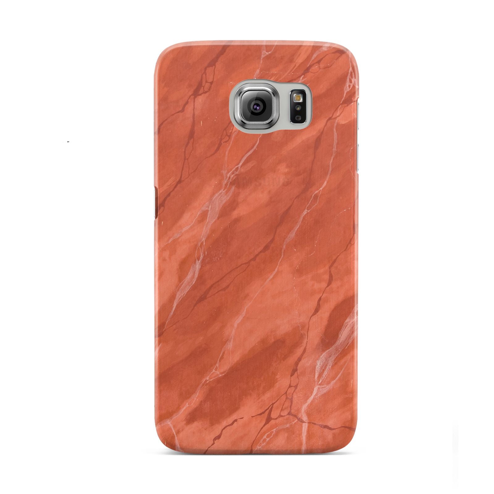 Faux Marble Red Orange Samsung Galaxy S6 Case