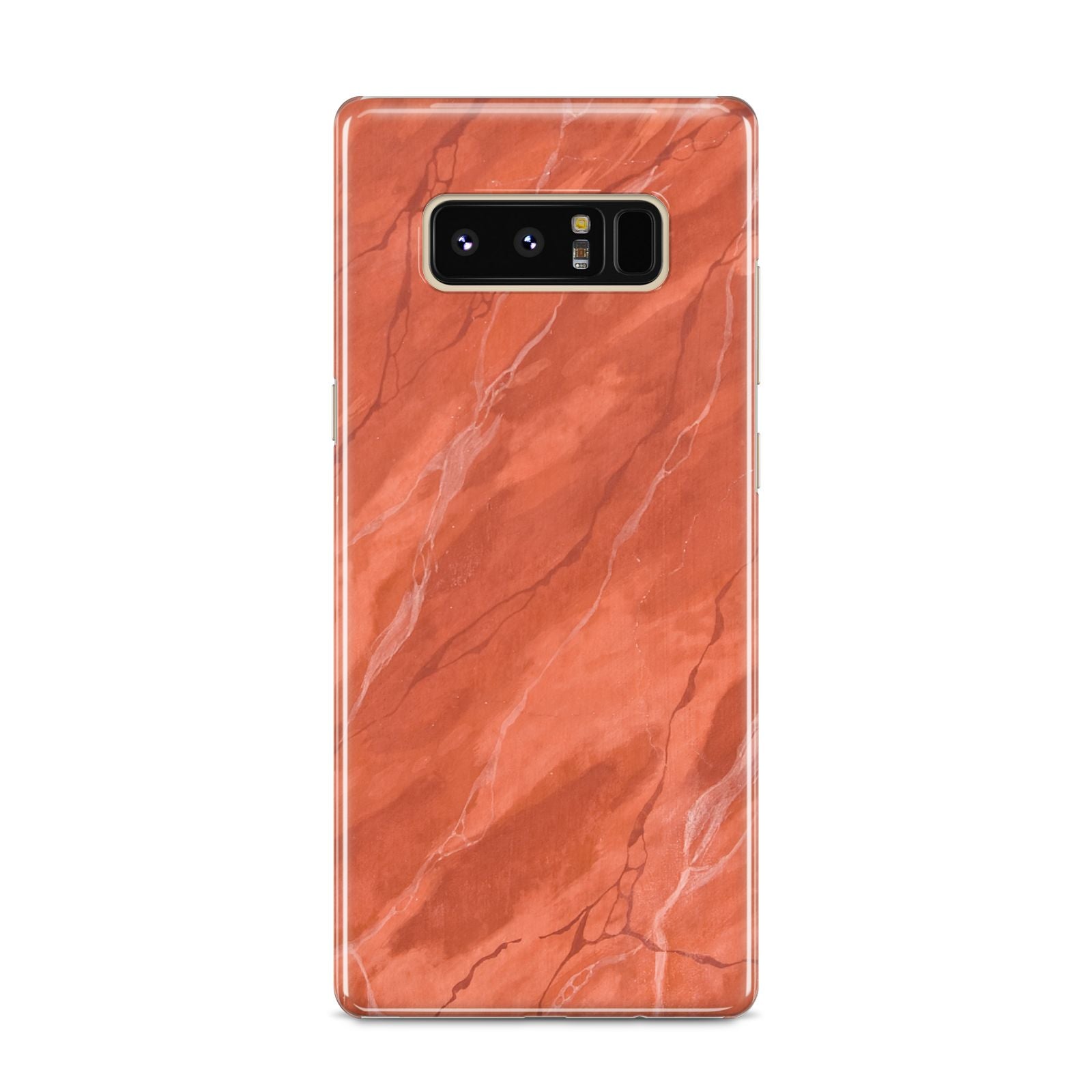 Faux Marble Red Orange Samsung Galaxy S8 Case