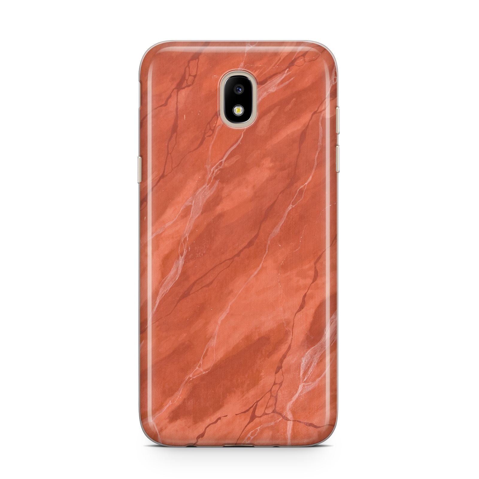 Faux Marble Red Orange Samsung J5 2017 Case